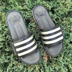 Adidas Superstar 3G Men's Slides Size 9 Black Gray/Silver